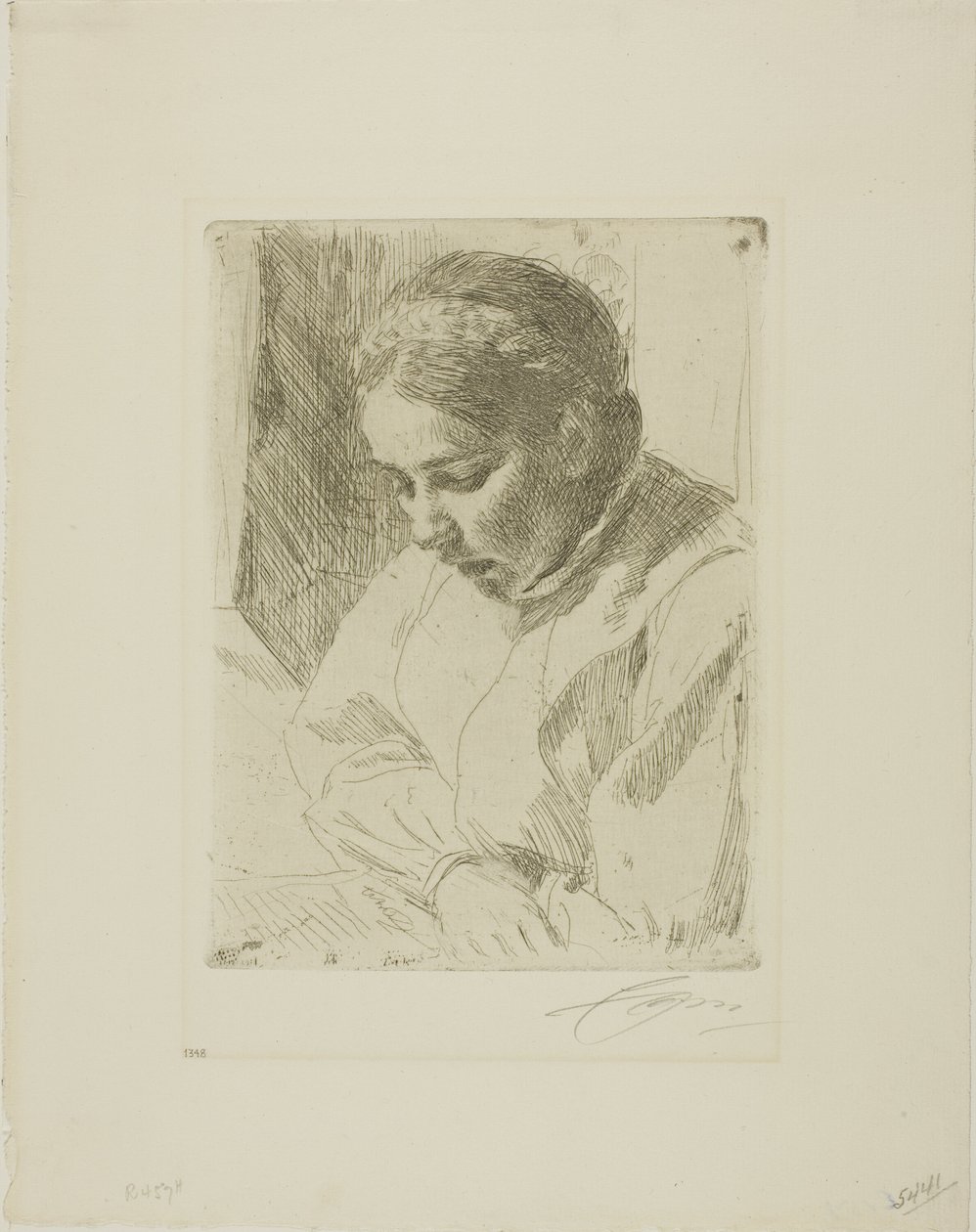 In preghiera da Anders Leonard Zorn