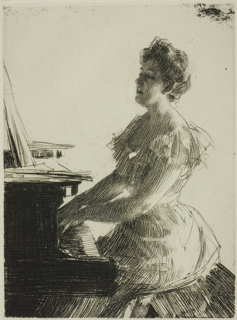Al Pianoforte da Anders Leonard Zorn