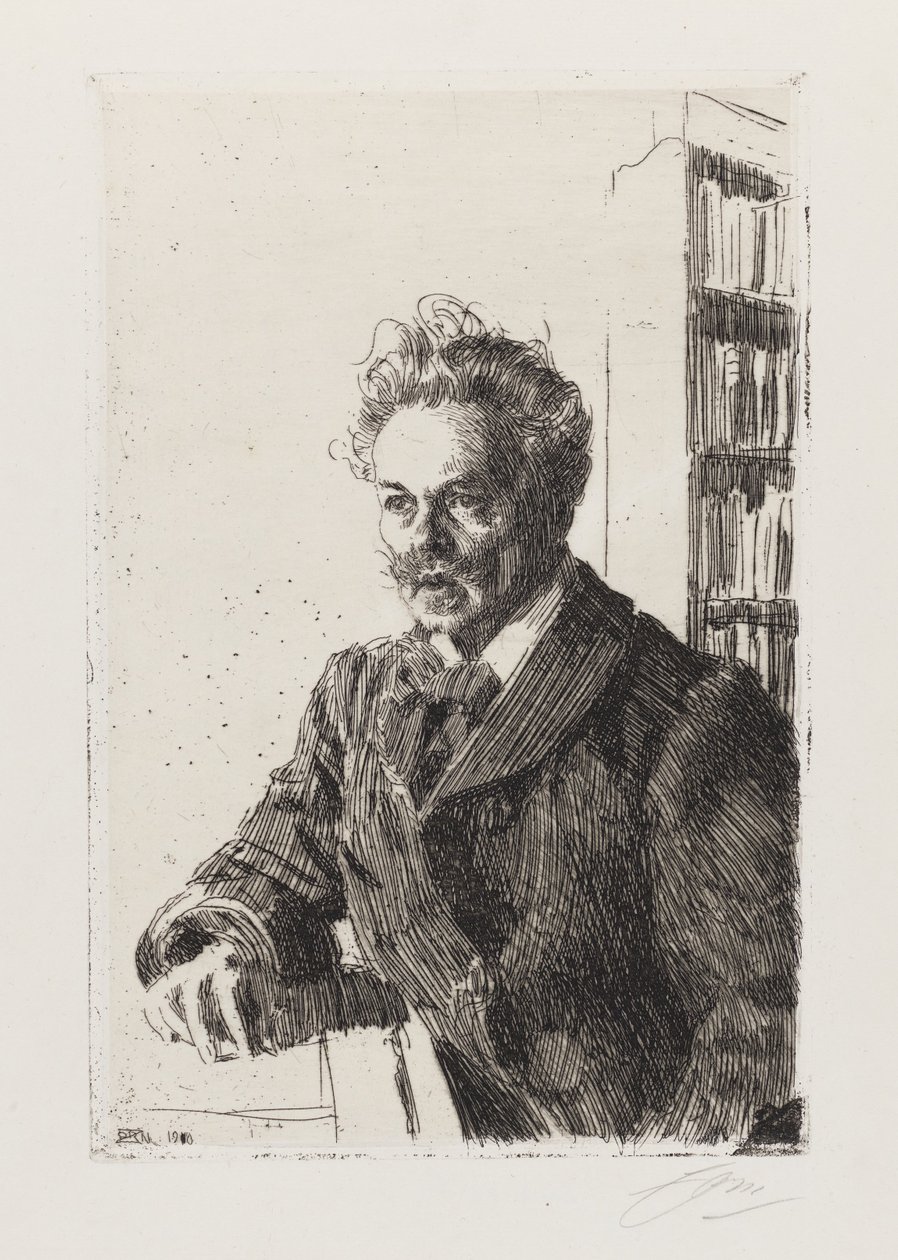August Strindberg da Anders Zorn