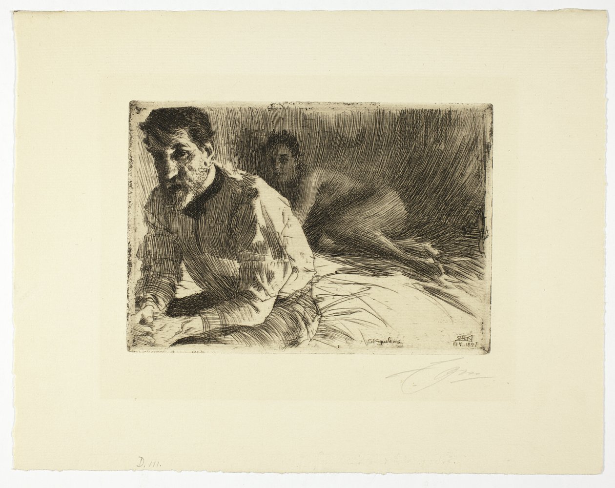 Augustus Saint Gaudens II (Saint Gaudens e il suo Modello) da Anders Leonard Zorn