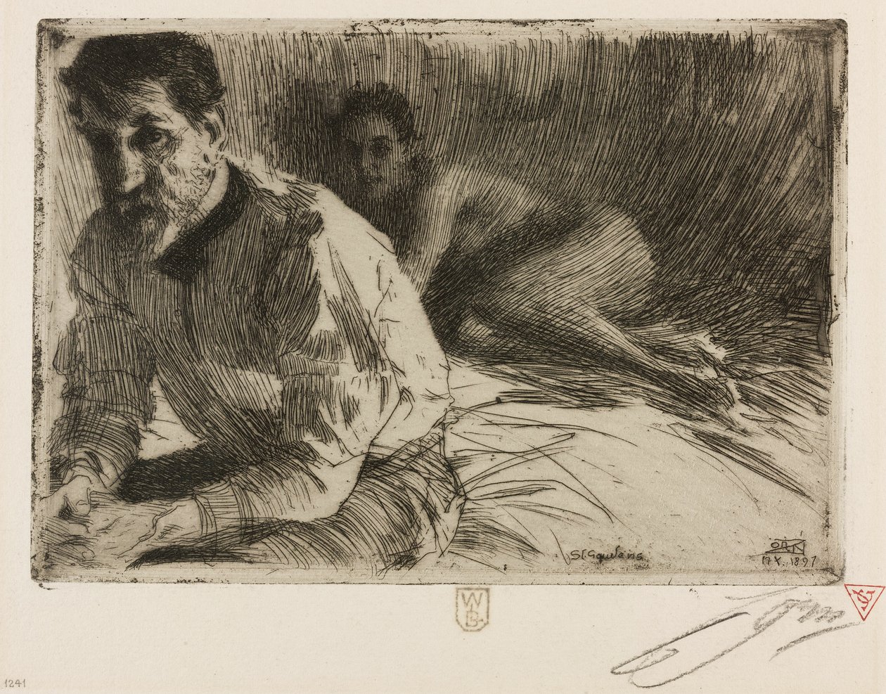Augustus Saint Gaudens II (Saint Gaudens e il suo modello) da Anders Leonard Zorn
