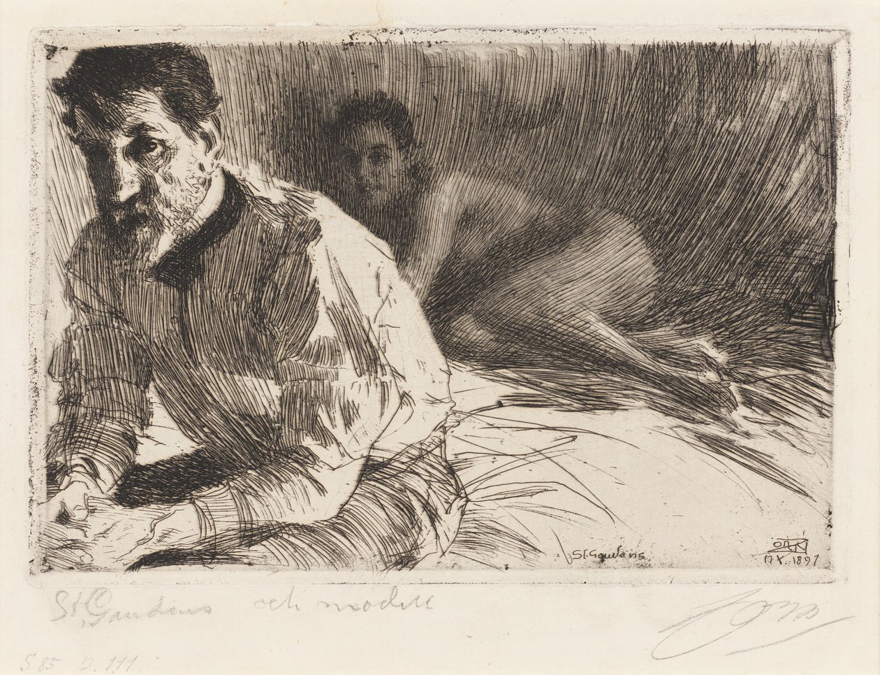 Augustus Saint Gaudens II da Anders Zorn