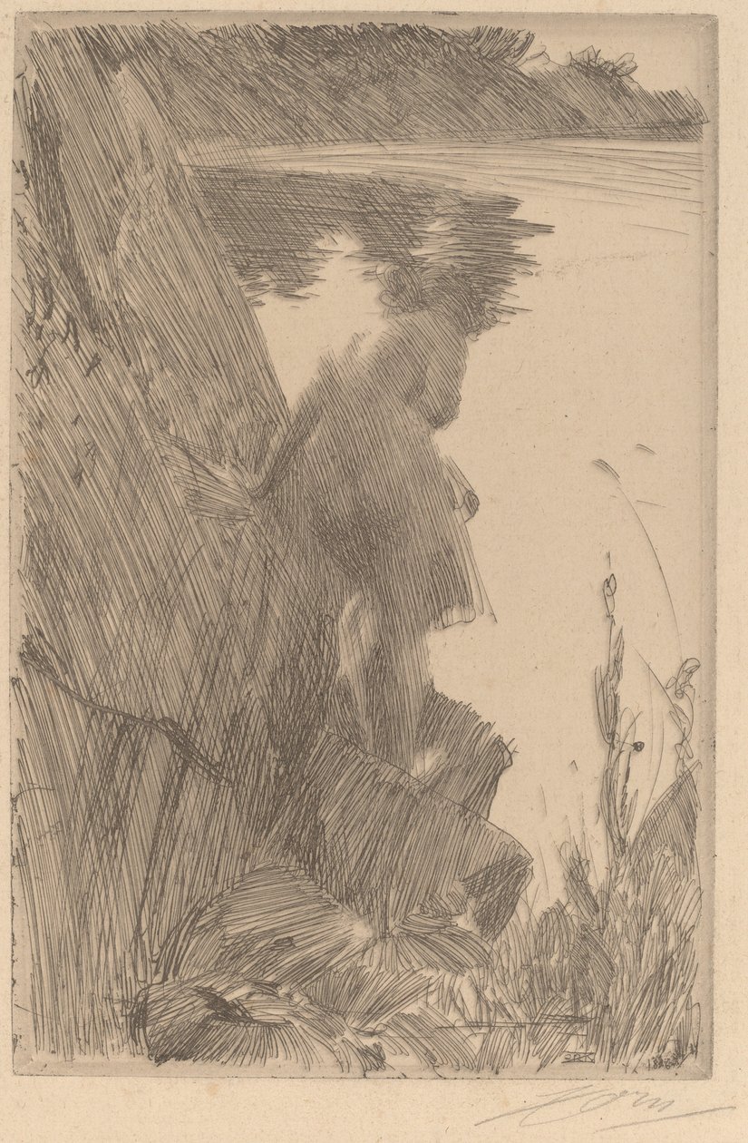 Bagnante III (Baigneuse de Dos) da Anders Leonard Zorn