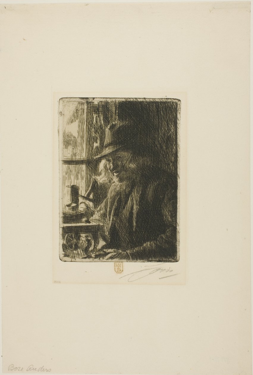 Bosl Anders, orologiaio a Mora da Anders Leonard Zorn