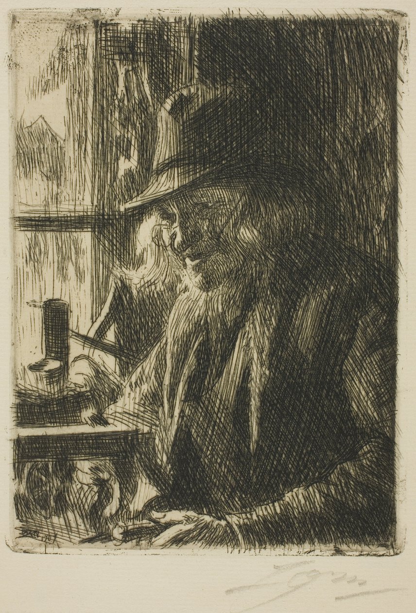 Bosl Anders, orologiaio a Mora da Anders Leonard Zorn
