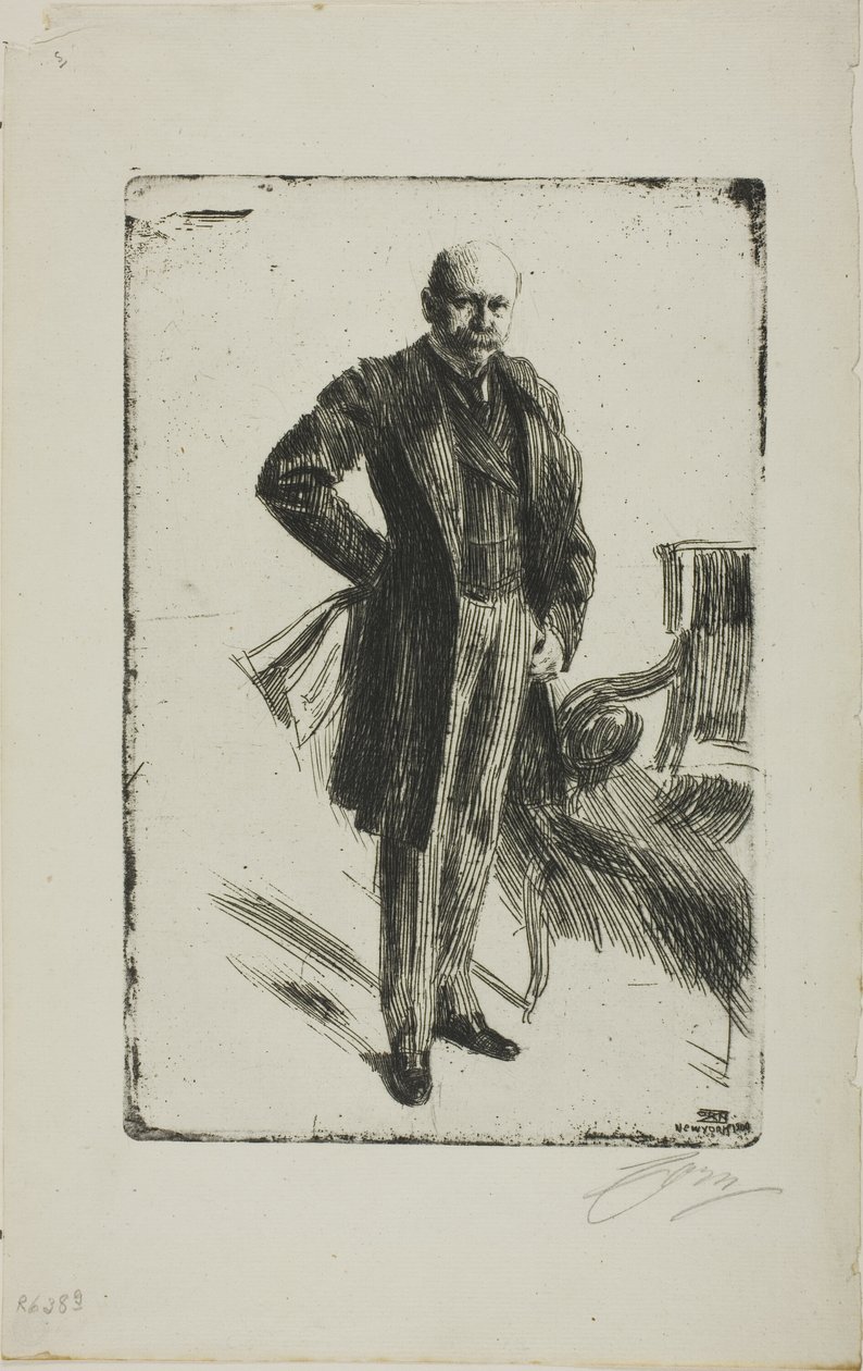 Colonnello Lamont I (intera figura) da Anders Leonard Zorn