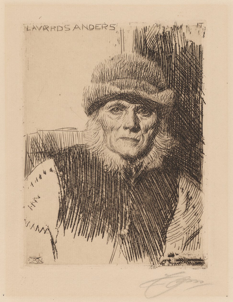 Contadino della Dalecarlia (Lavards Anders) da Anders Zorn