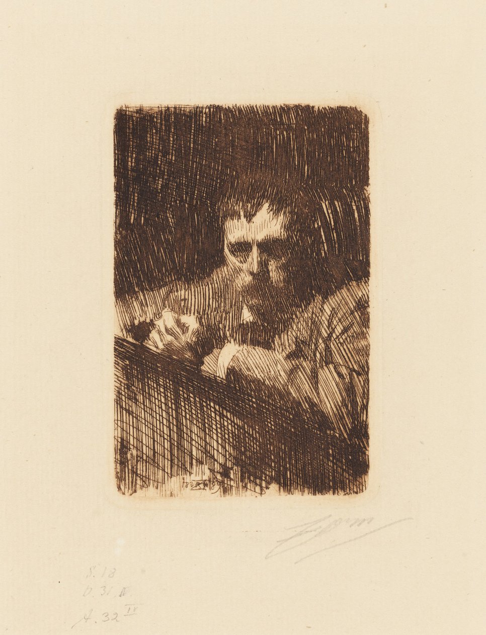 Incisore. Autoritratto da Anders Zorn