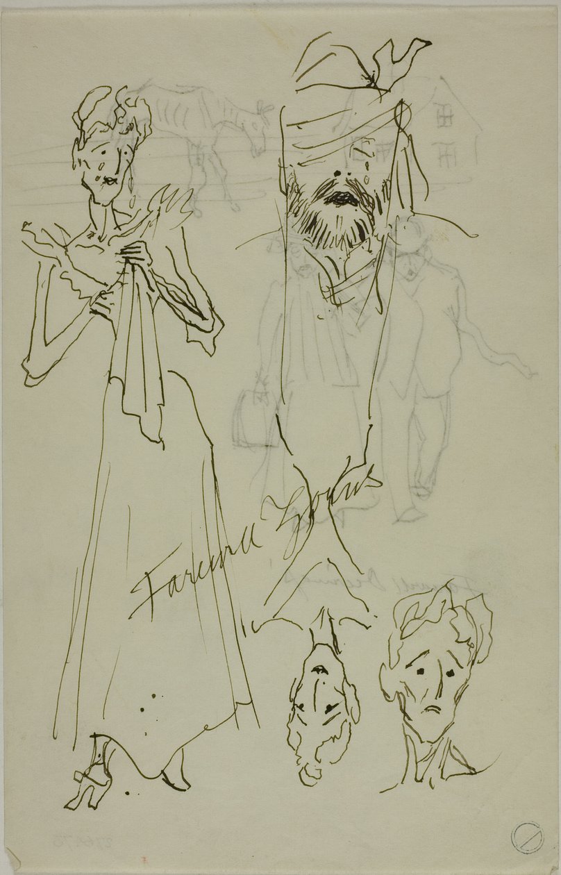 Addio Zorns (recto); addio Deerings (verso) da Anders Zorn
