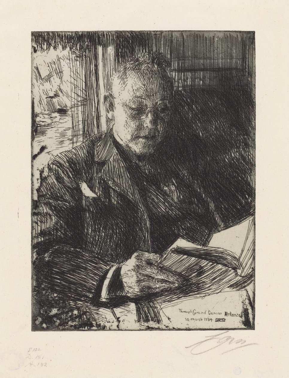 Compagno di viaggio, sig. Ch. Deering da Anders Zorn