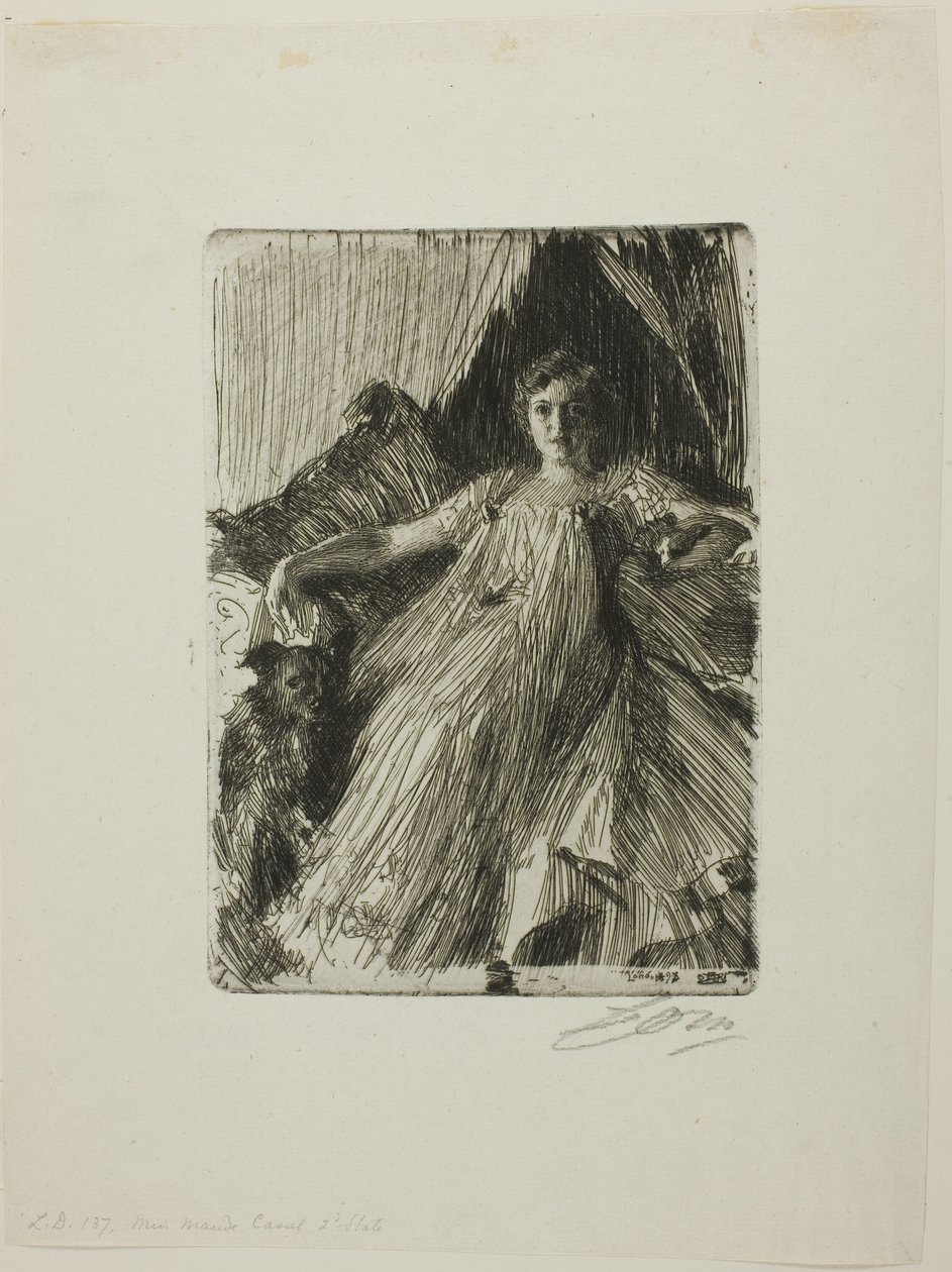 Maud Cassel (Mrs. Ashley) da Anders Leonard Zorn