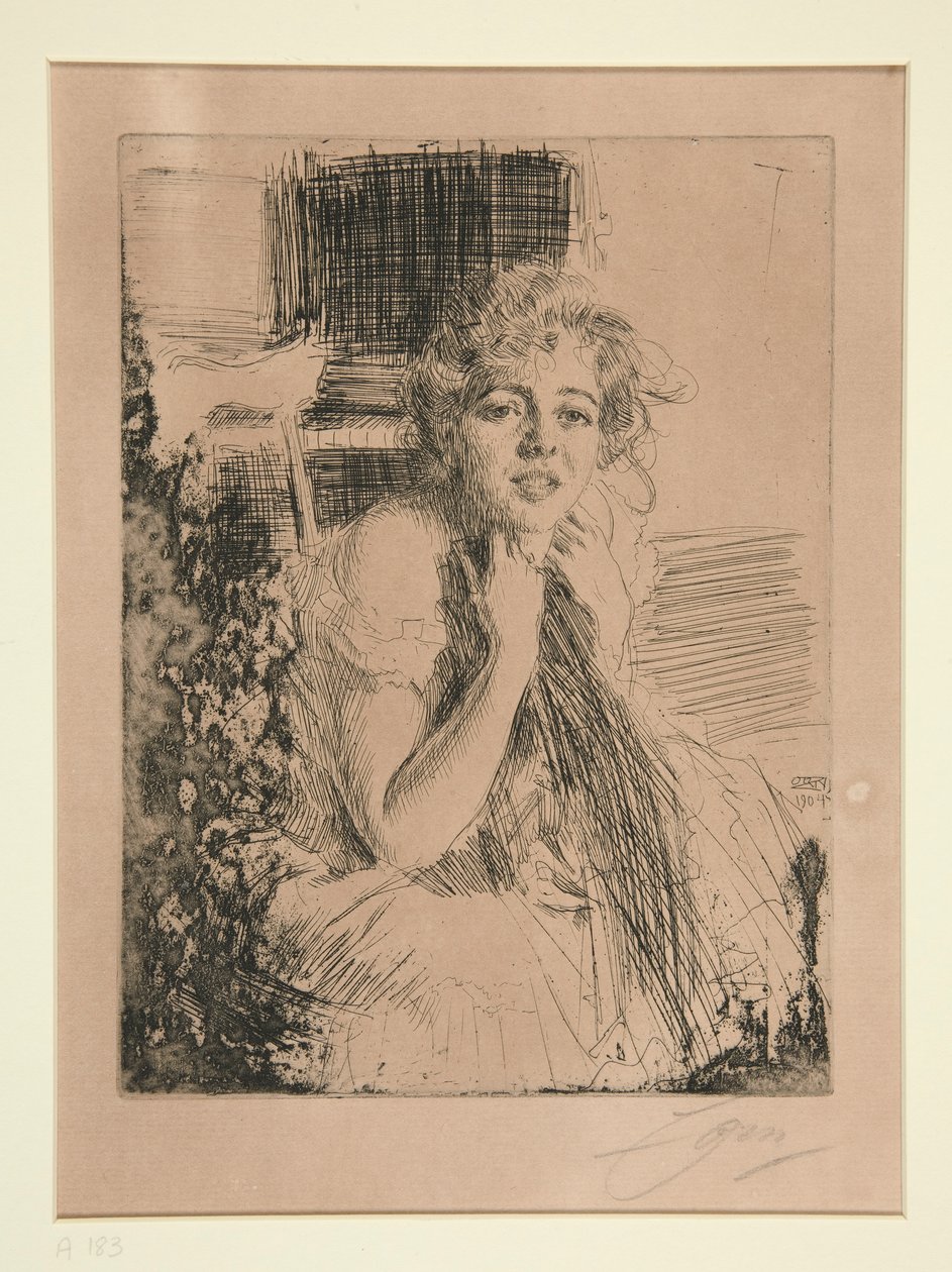 Mlle. Emma Rasmussen da Anders Leonard Zorn