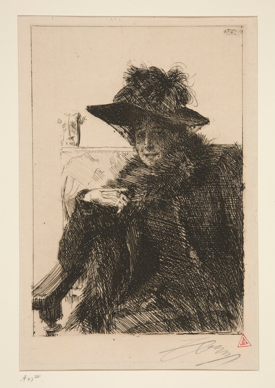 Mme. Armand Dayot da Anders Leonard Zorn