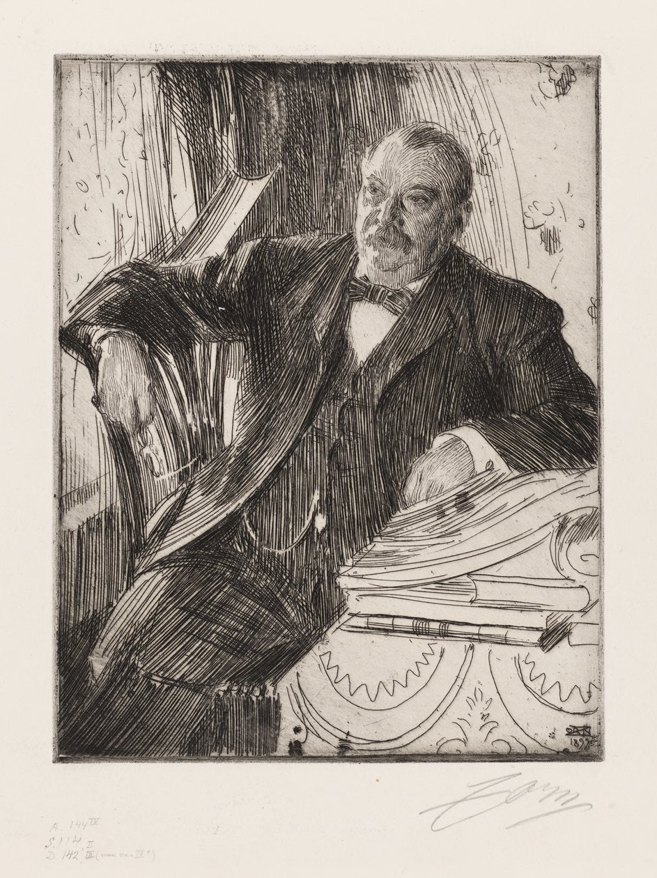 Signor Grover Cleveland da Anders Zorn