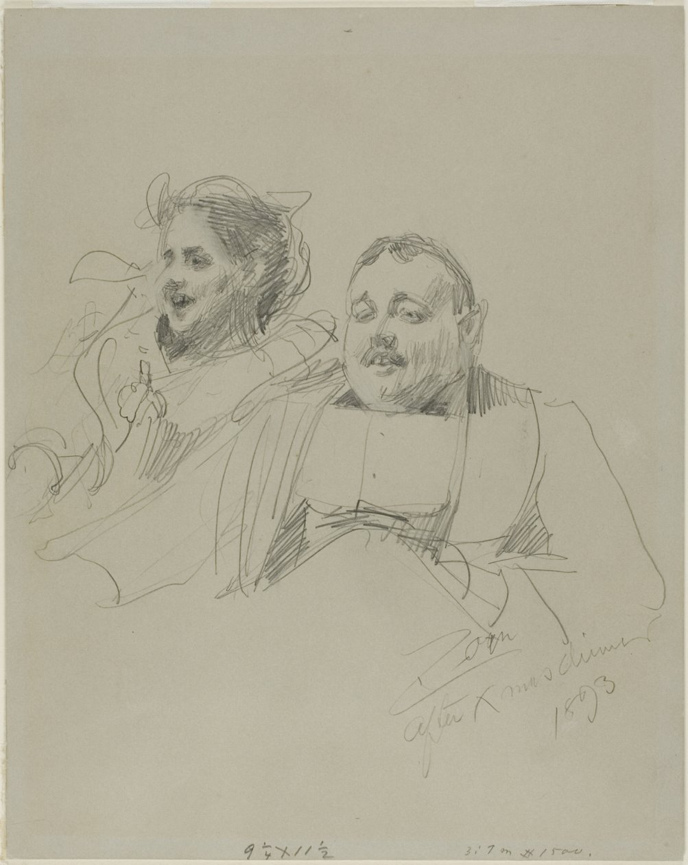 Il signor e la signora Raymond Johnson da Anders Leonard Zorn
