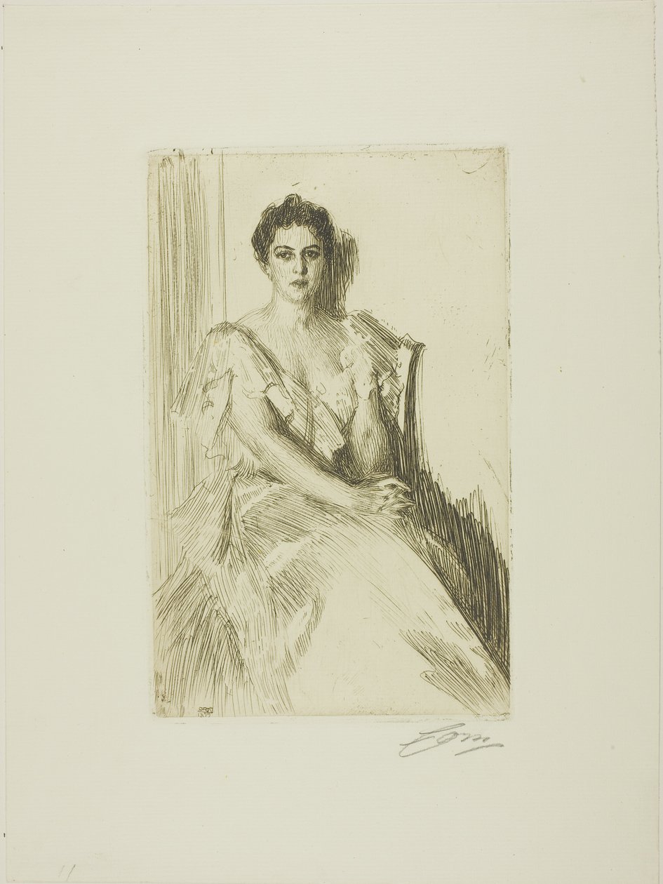 Mrs. Cleveland II da Anders Leonard Zorn