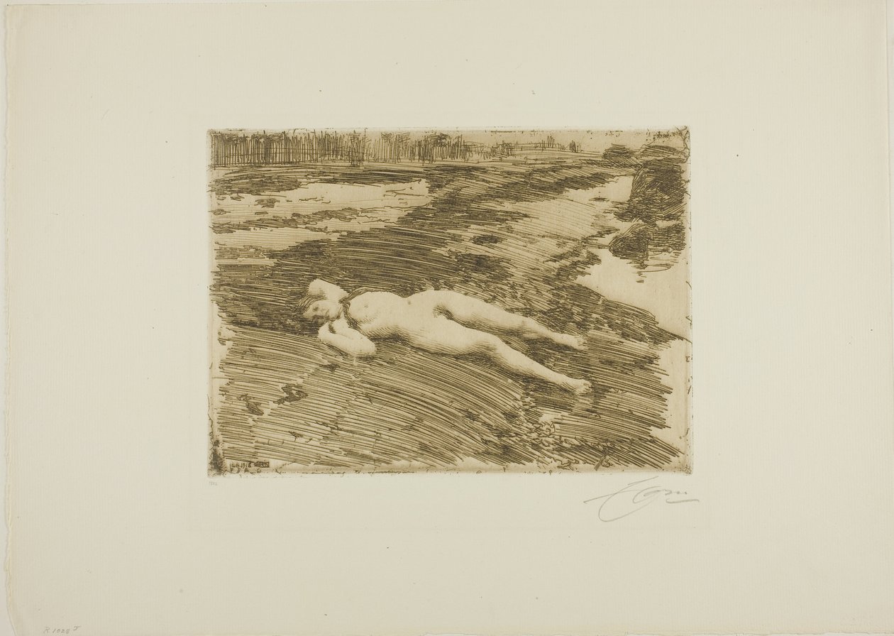 Sulla sabbia da Anders Leonard Zorn