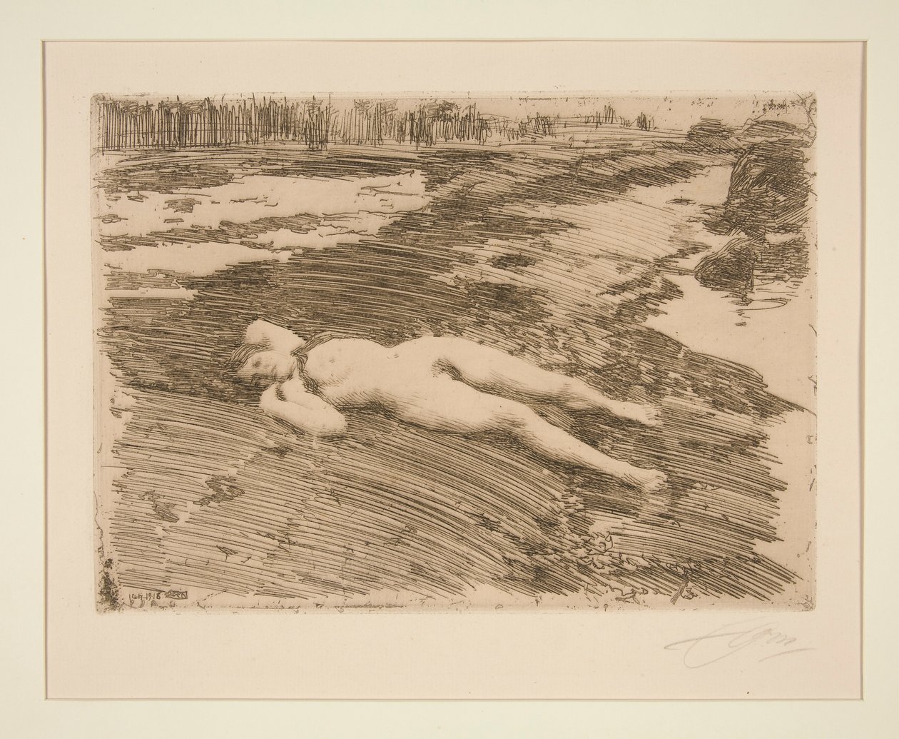 Sulla sabbia da Anders Leonard Zorn