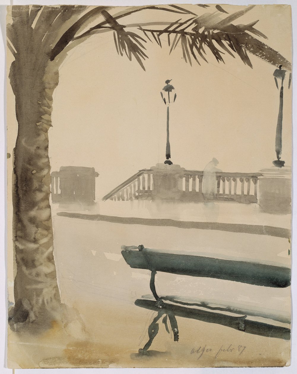Sulla terrazza da Anders Zorn
