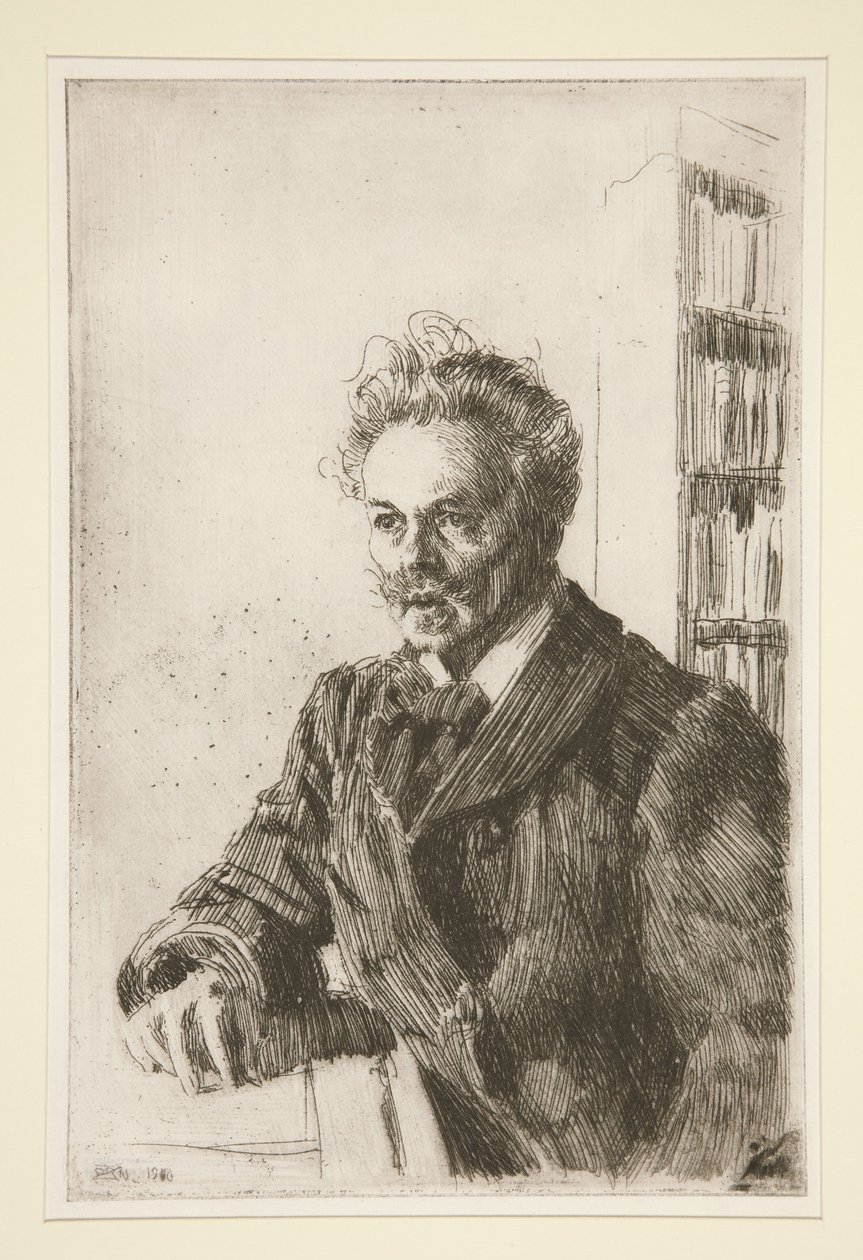 Ritratto di August Strindberg da Anders Zorn