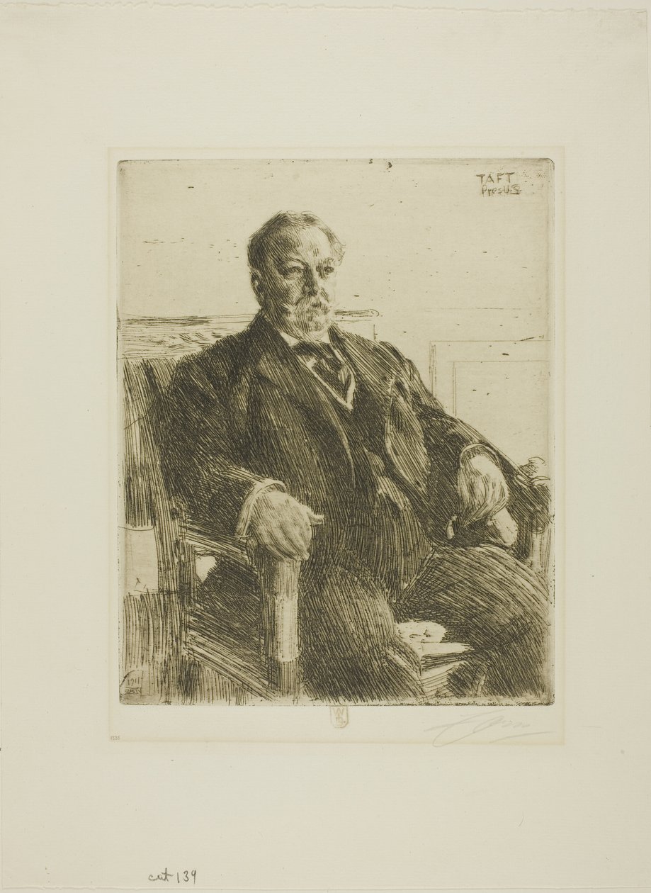 Presidente William H. Taft da Anders Leonard Zorn