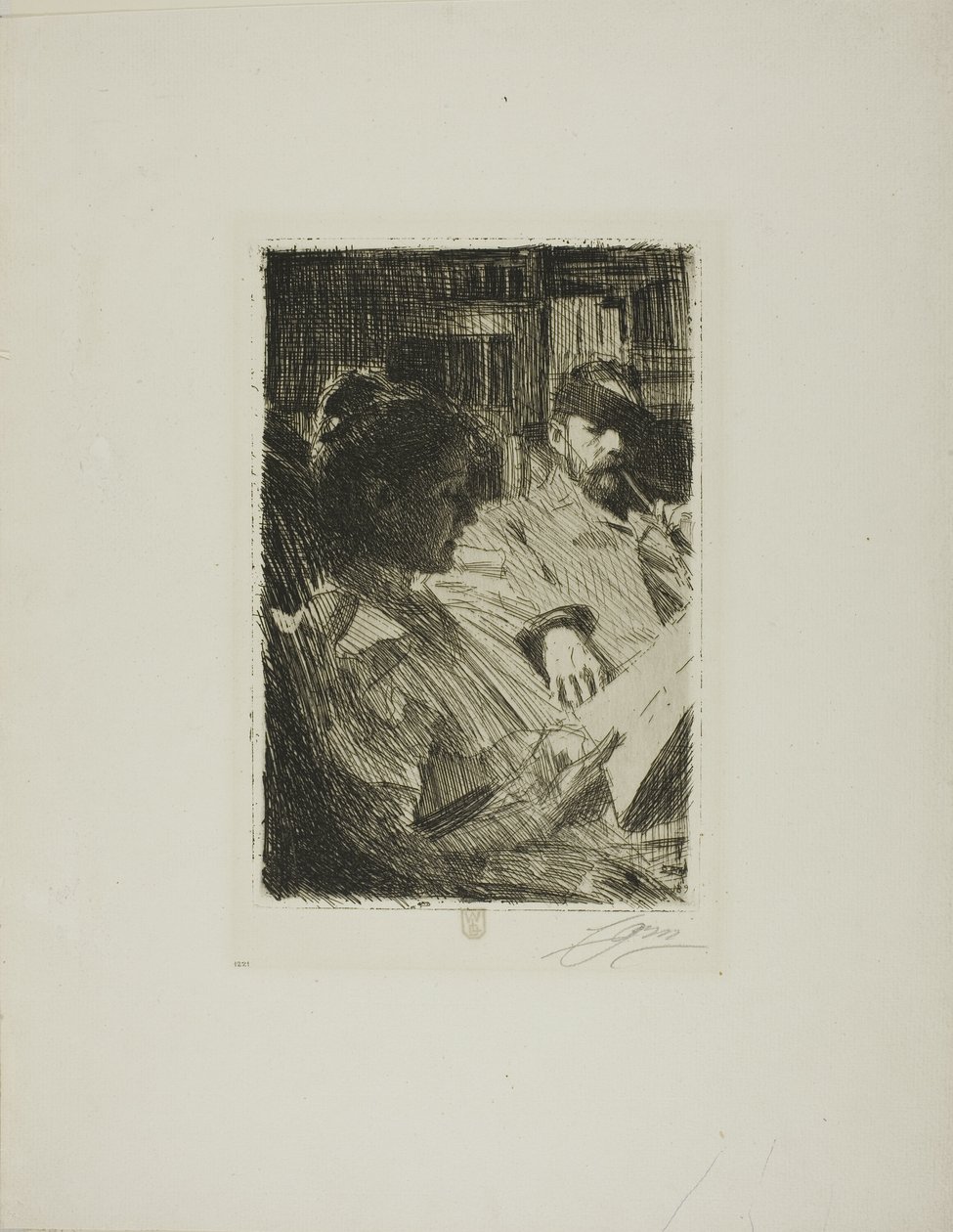 Lettura (Mr. e Mrs. Ch. Deering) da Anders Leonard Zorn