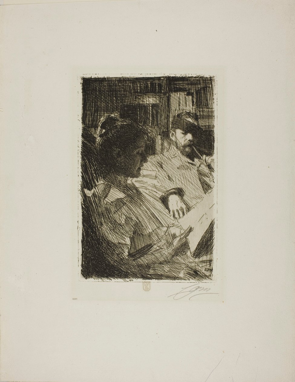 Lettura (Mr. e Mrs. Ch. Deering) da Anders Zorn