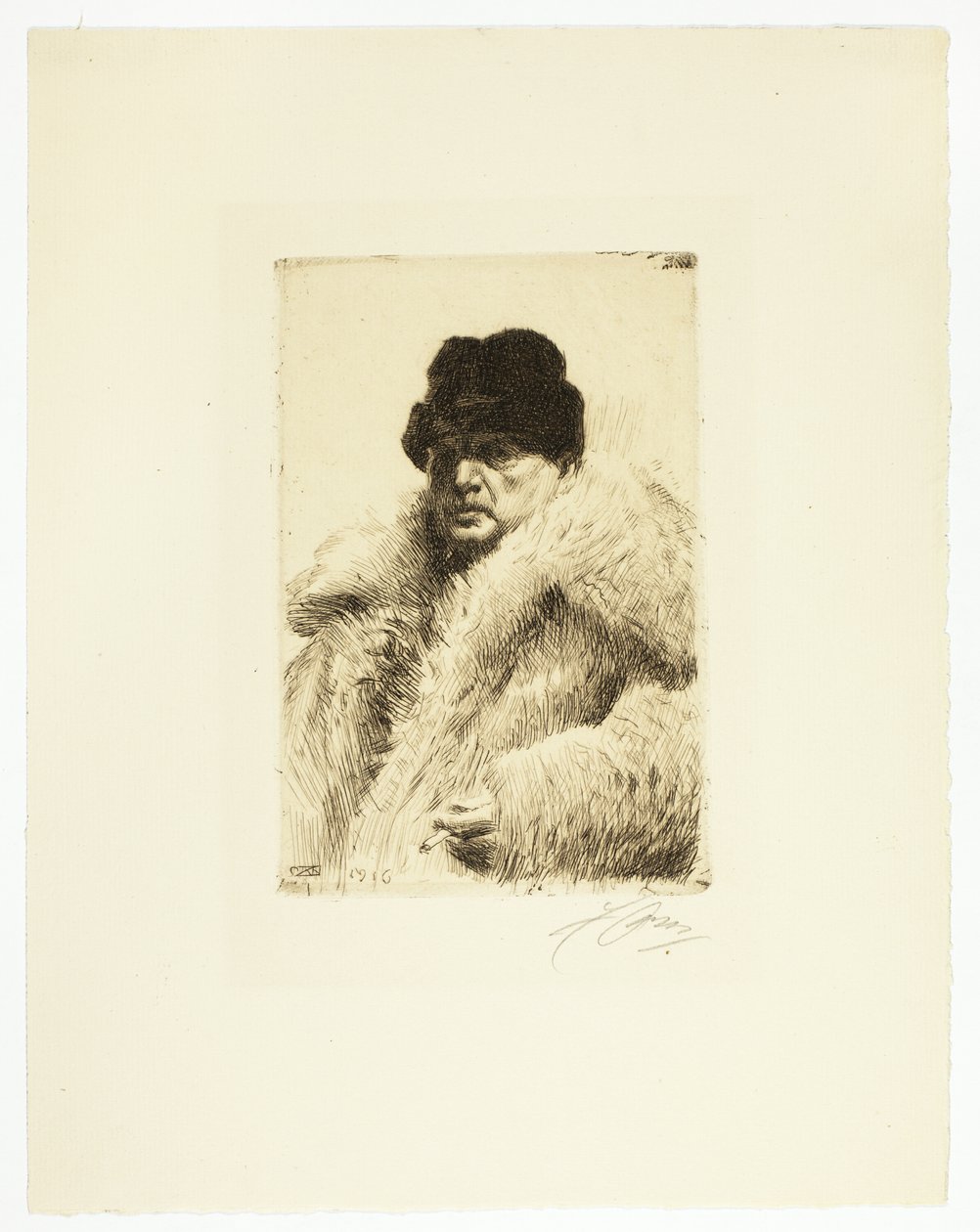 Autoritratto 1916 da Anders Leonard Zorn