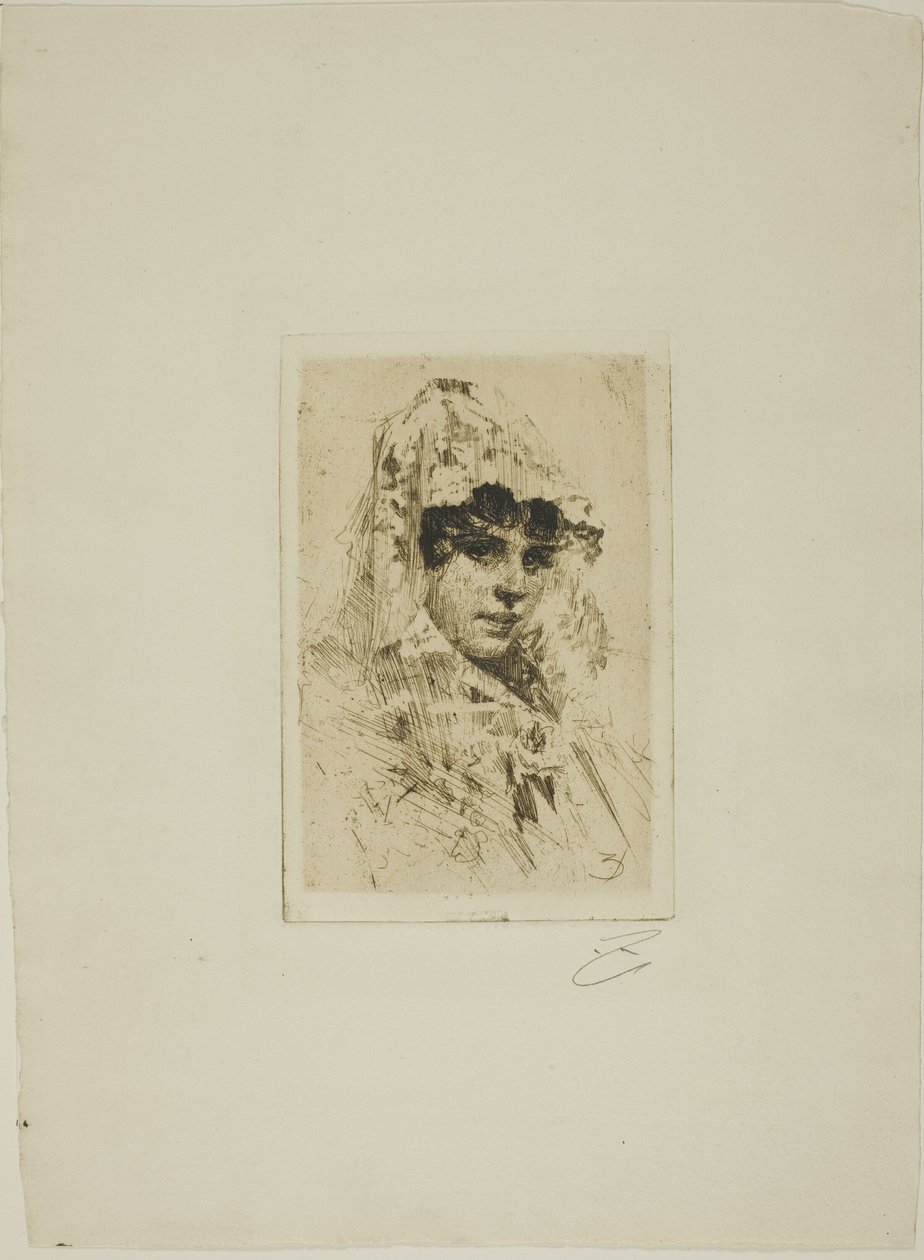 Donna spagnola da Anders Leonard Zorn