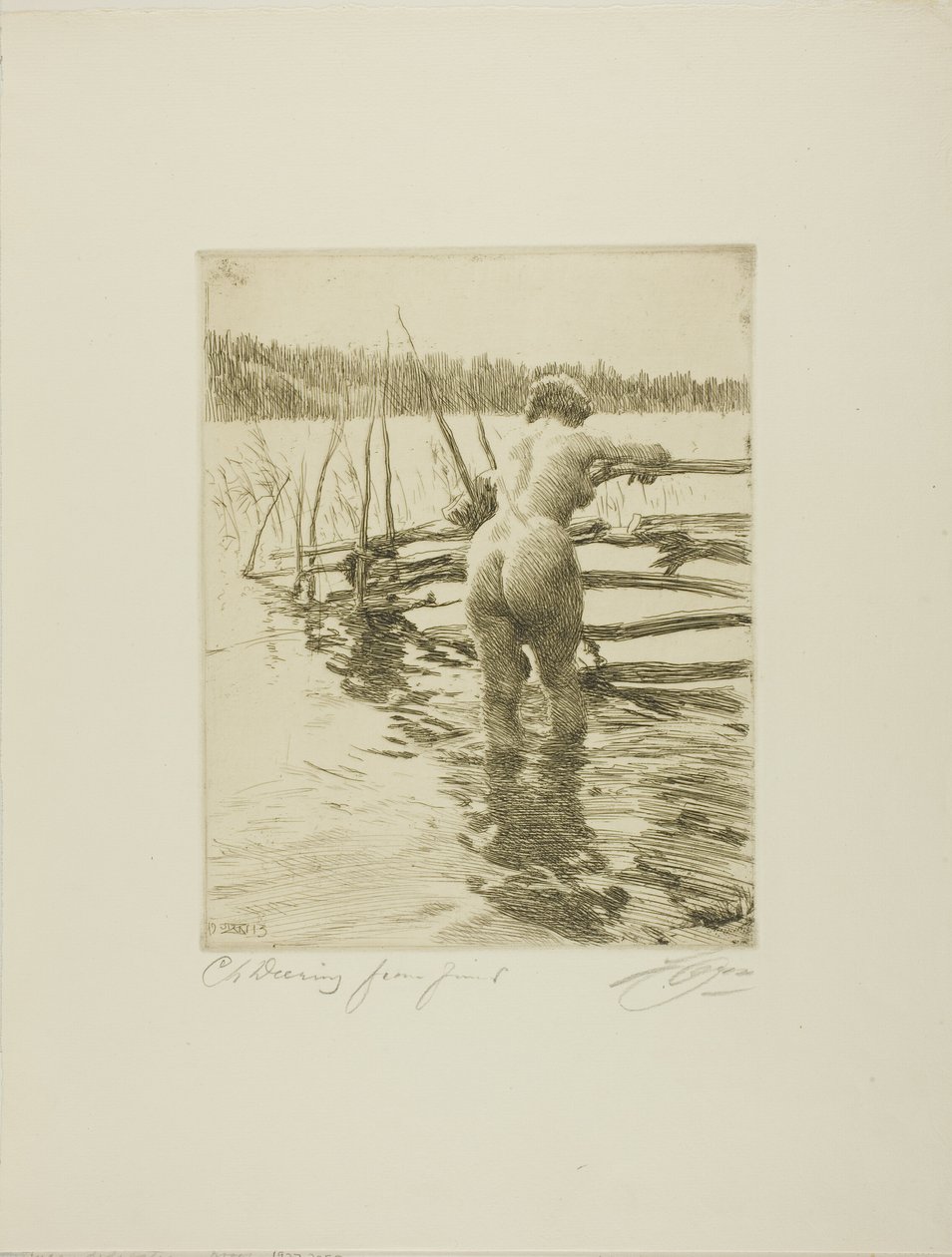 La recinzione da Anders Leonard Zorn