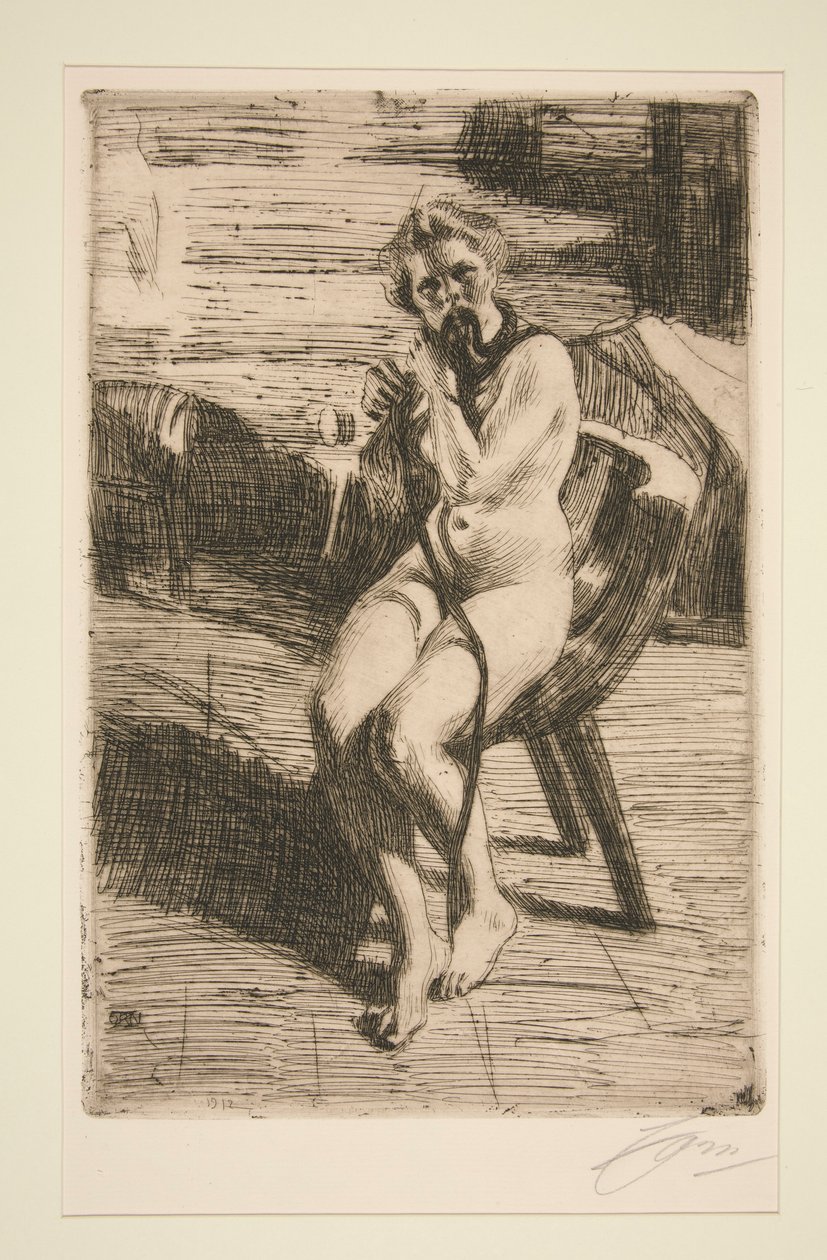 Il nastro per capelli, 1912 da Anders Leonard Zorn