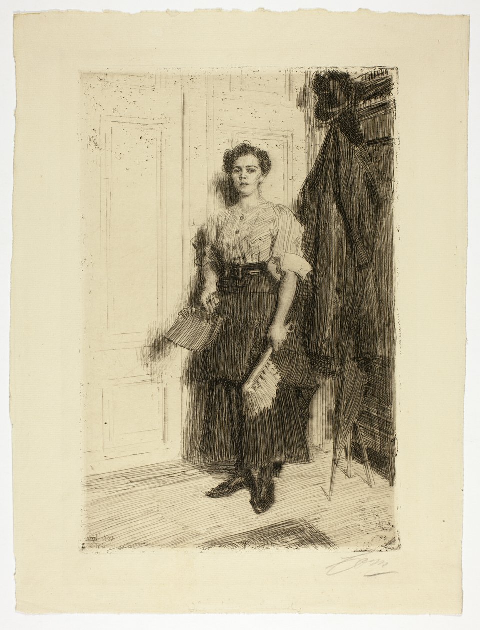 La nuova cameriera da Anders Leonard Zorn