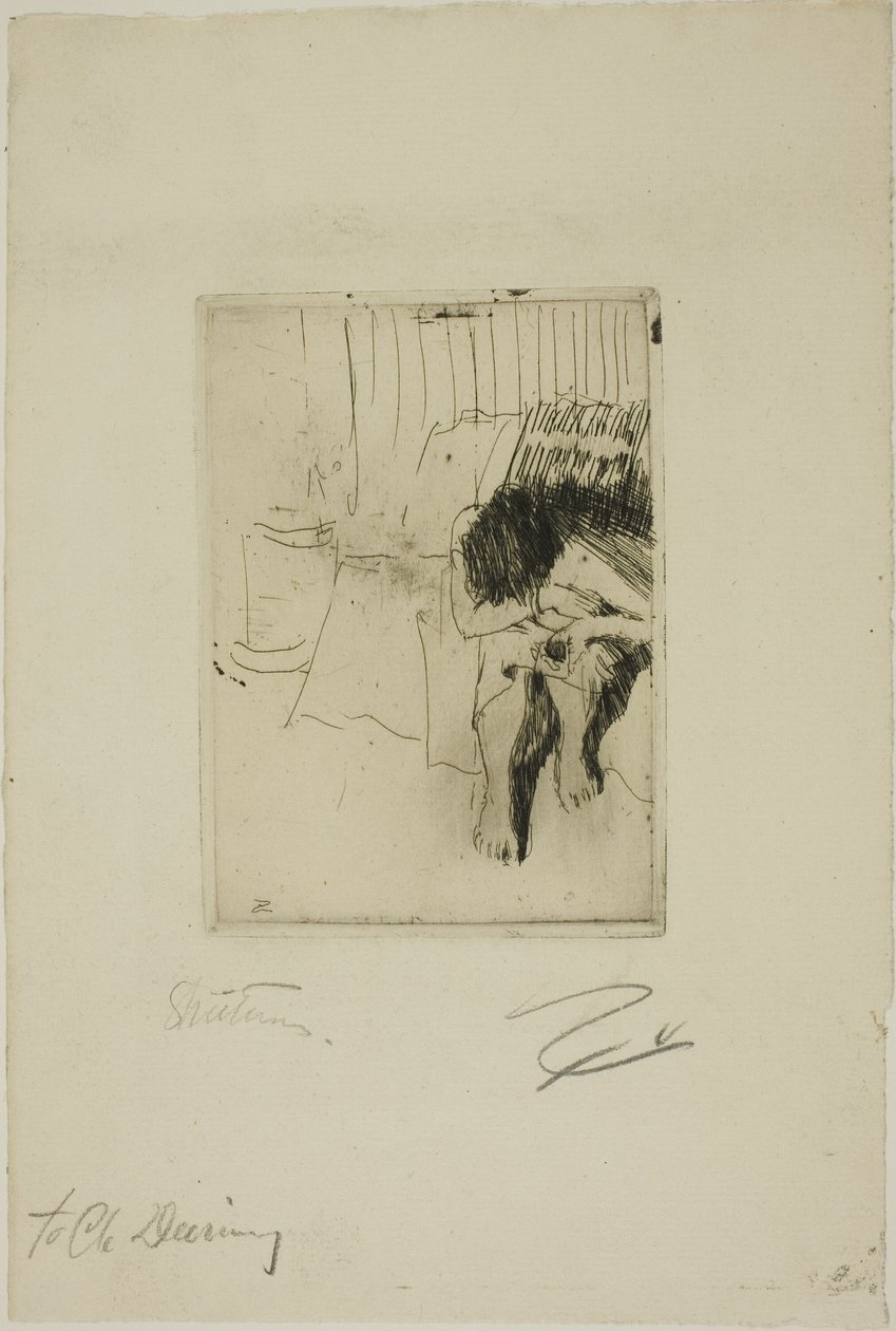 Modello stanco da Anders Leonard Zorn
