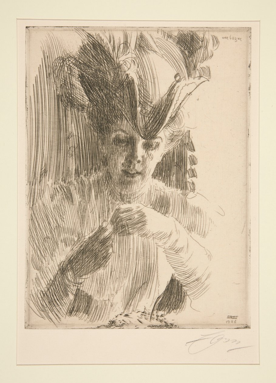 Une Bague (Mme. Wentzel Hagelslam) da Anders Leonard Zorn