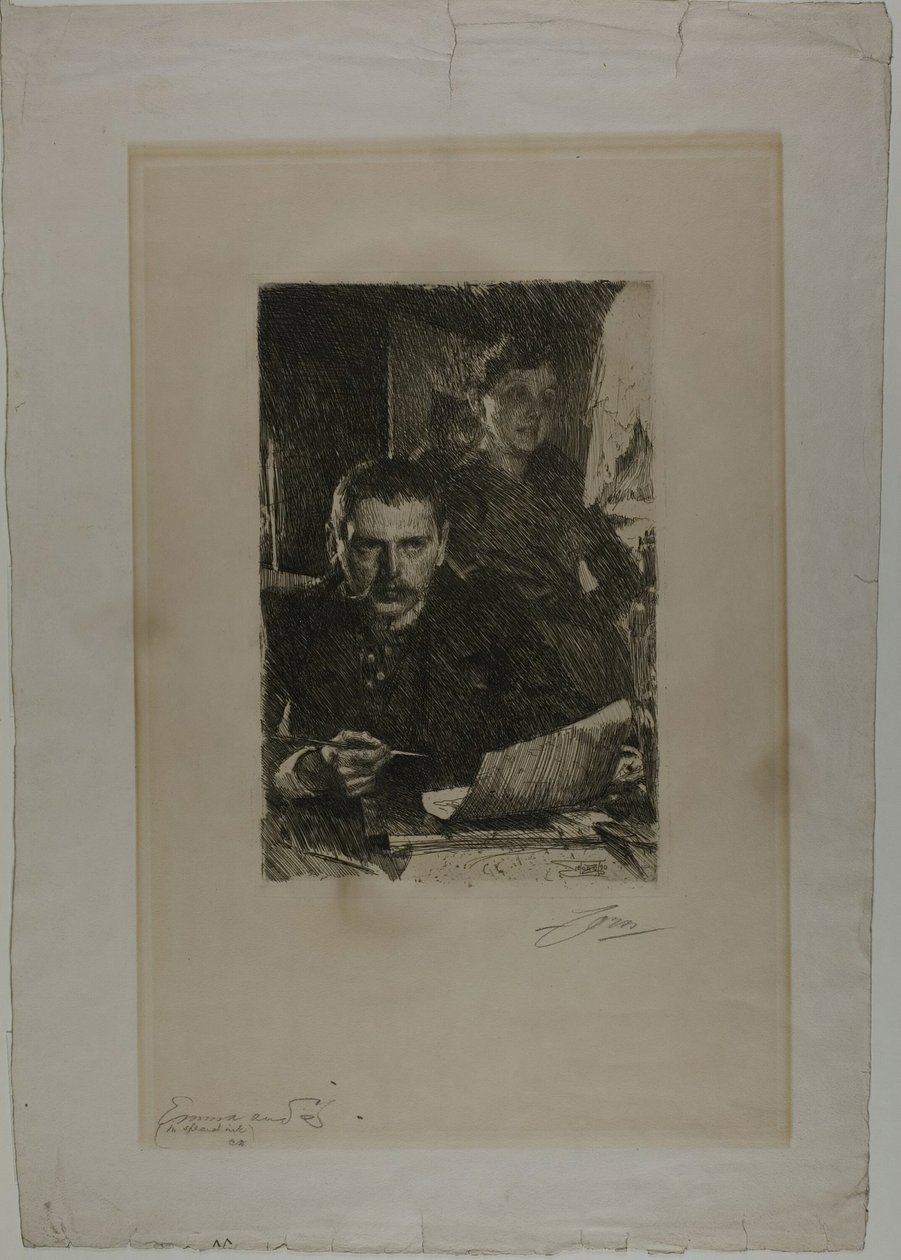 Zorn e Sua Moglie da Anders Leonard Zorn