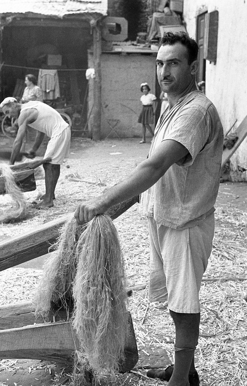LAVORAZIONE DELLA CANAPA, RAFFAELE CORCIONE da Ando Gilardi