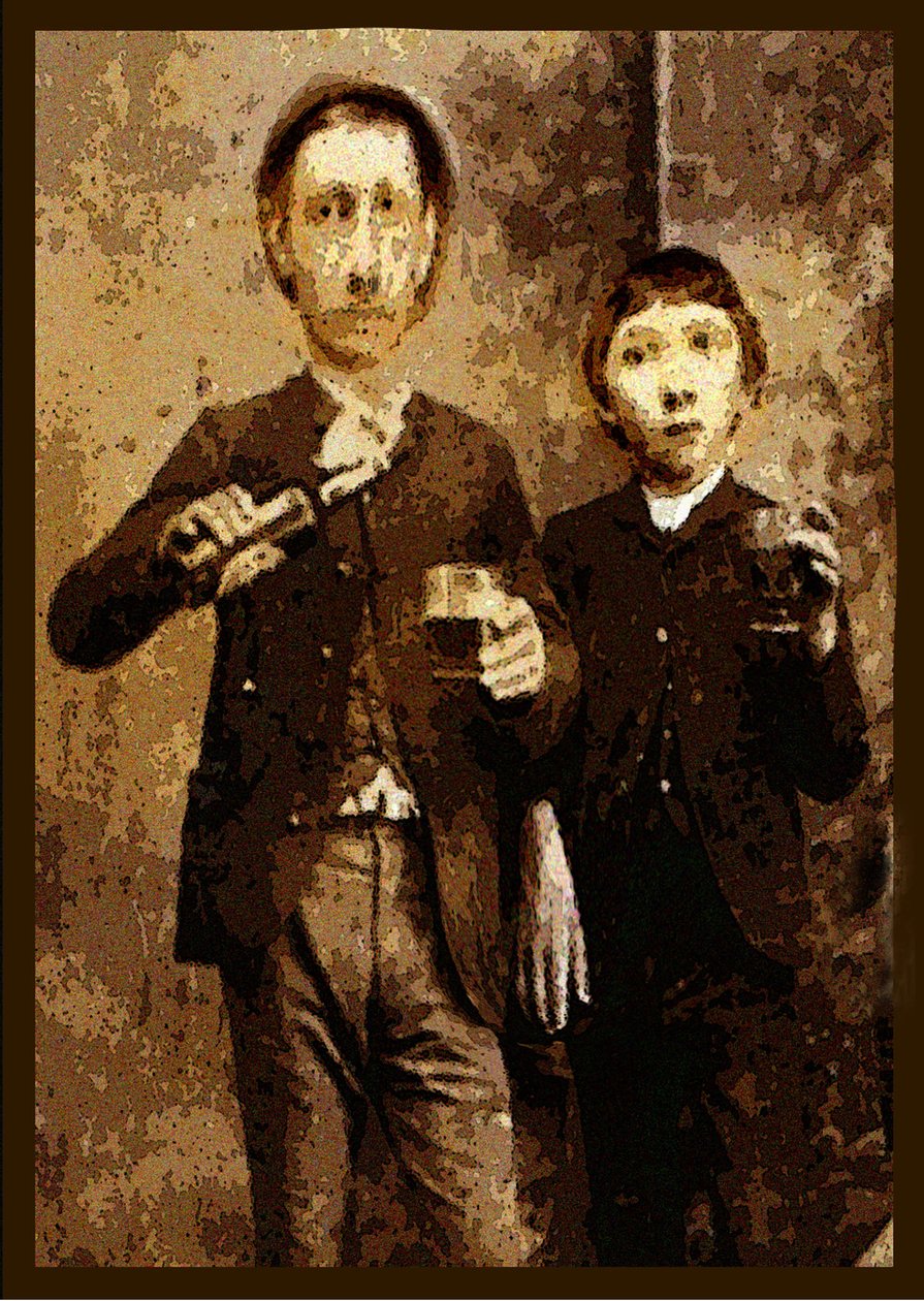 IMMIGRANTI INVIATI A CASA, 2002 (Pittura digitale) da Ando Gilardi