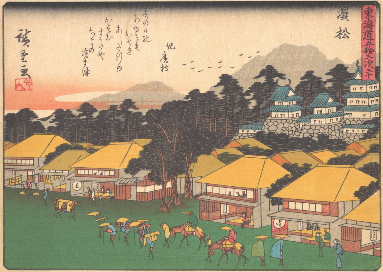 Hamamatsu, dalla serie Le cinquantatré stazioni della strada Tokaido da Ando Hiroshige