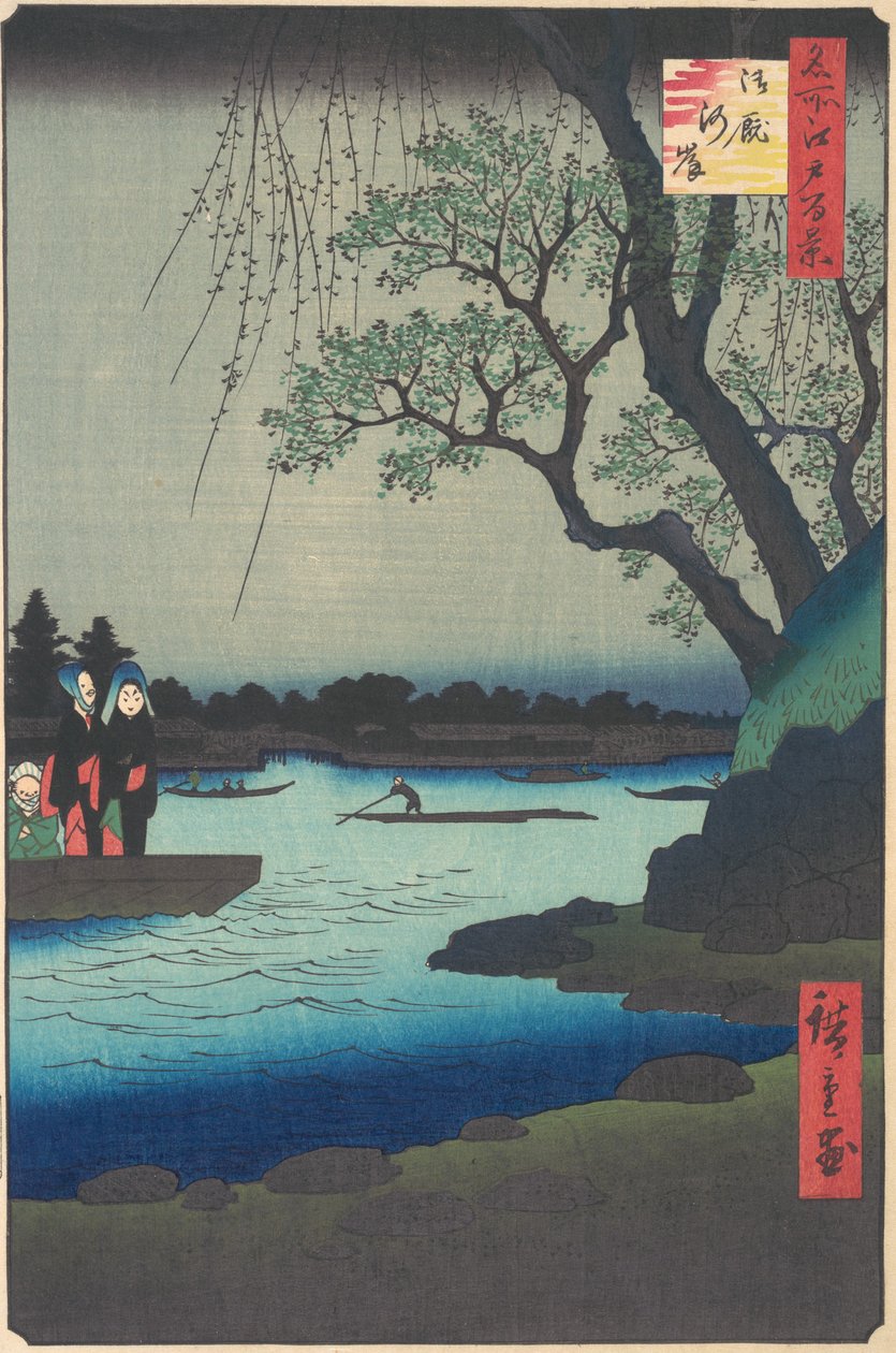 Ommayagashi, Fiume Sumida, ca. 1857 da Ando Hiroshige