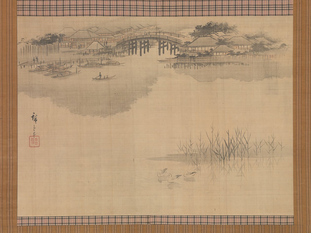 Il ponte di Imado ai piedi del Monte Matsuchi, XIX secolo da Ando Hiroshige