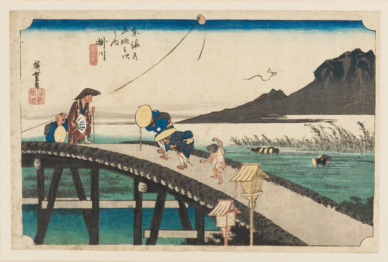 Stampa xilografica - Kakegawa Akibayama enbo, 1797-1858 da Ando Hiroshige