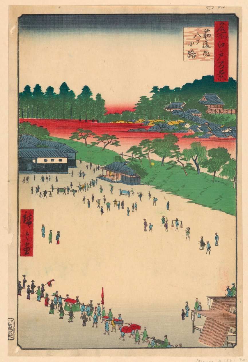 Incrocio di Yatsukoji a Suji-chigai dalla Serie Cento Famosi Vedute di Edo da Ando Hiroshige