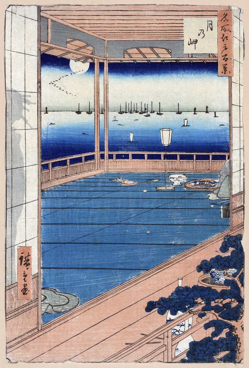 Chiar di luna. Cento vedute famose di Edo da Ando or Utagawa Hiroshige