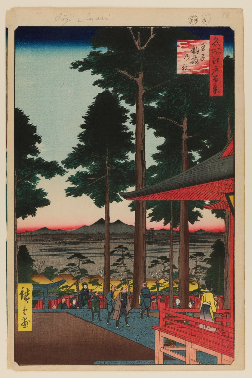 Santuario di Oji Inari da Ando or Utagawa Hiroshige
