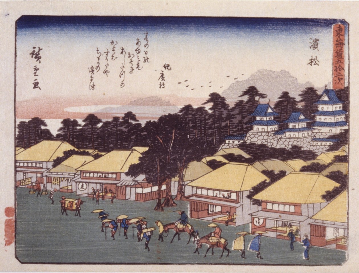 Stazione 30, Hamamatsu da Ando or Utagawa Hiroshige