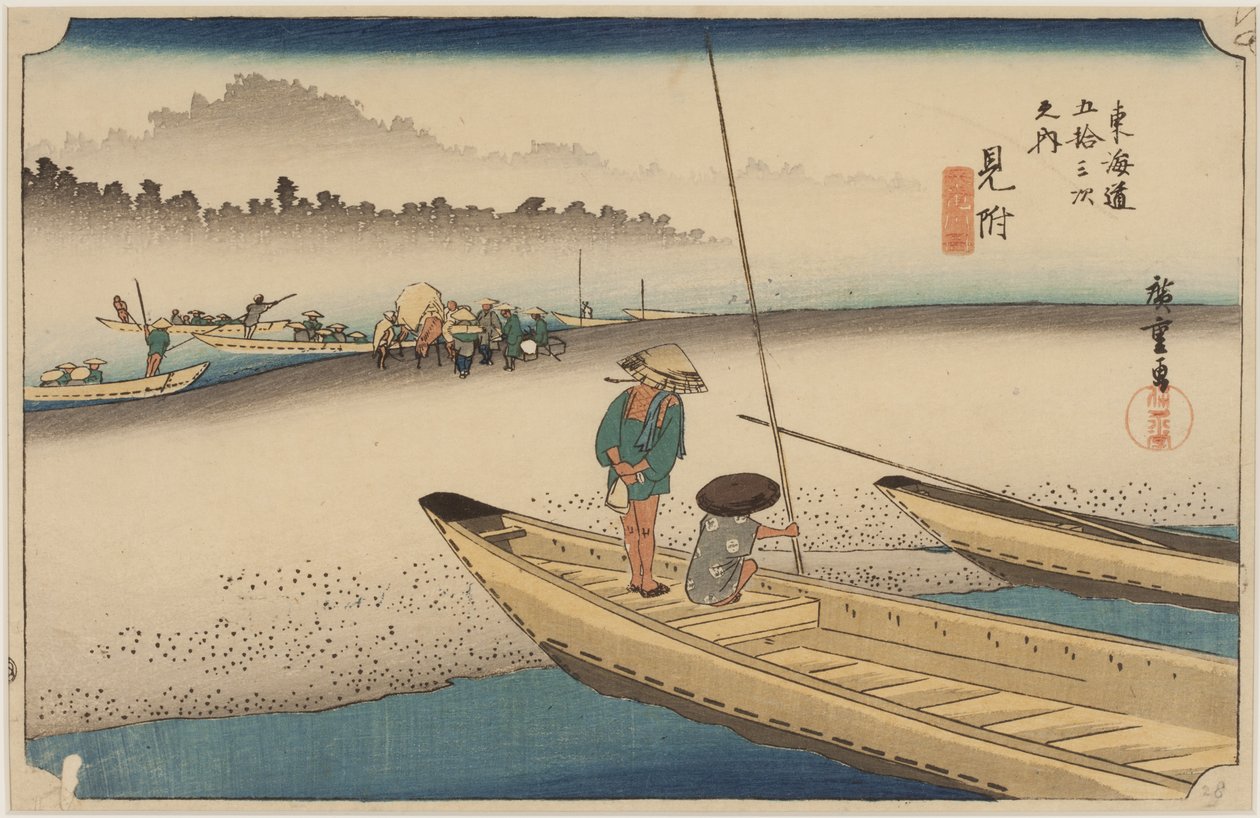 Fiume Tenryu da Ando or Utagawa Hiroshige