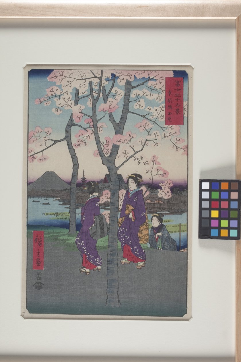 La riva del Sumida nella capitale orientale (Tōto: Sumida Tei) da Ando or Utagawa Hiroshige