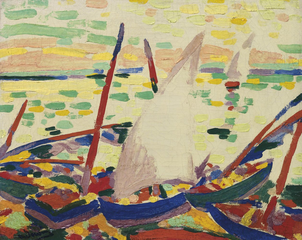 Barche sulla spiaggia di Collioure da Andre Derain