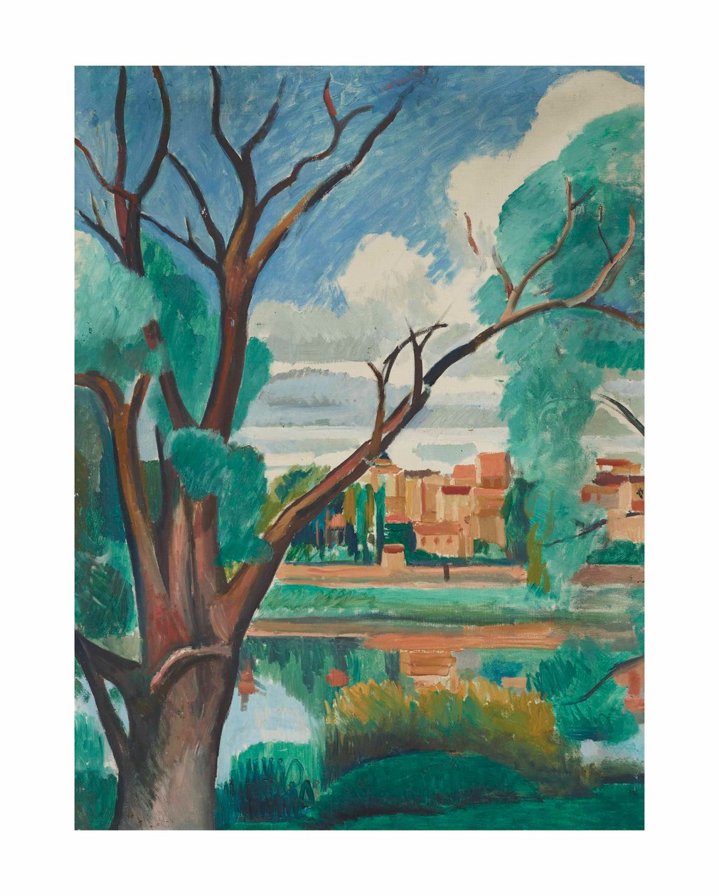 Le rive della Senna a Carrières-sur-Seine da Andre Derain