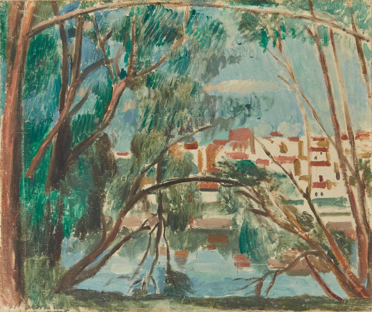 Le rive della Senna a Carrières-sur-Seine da Andre Derain